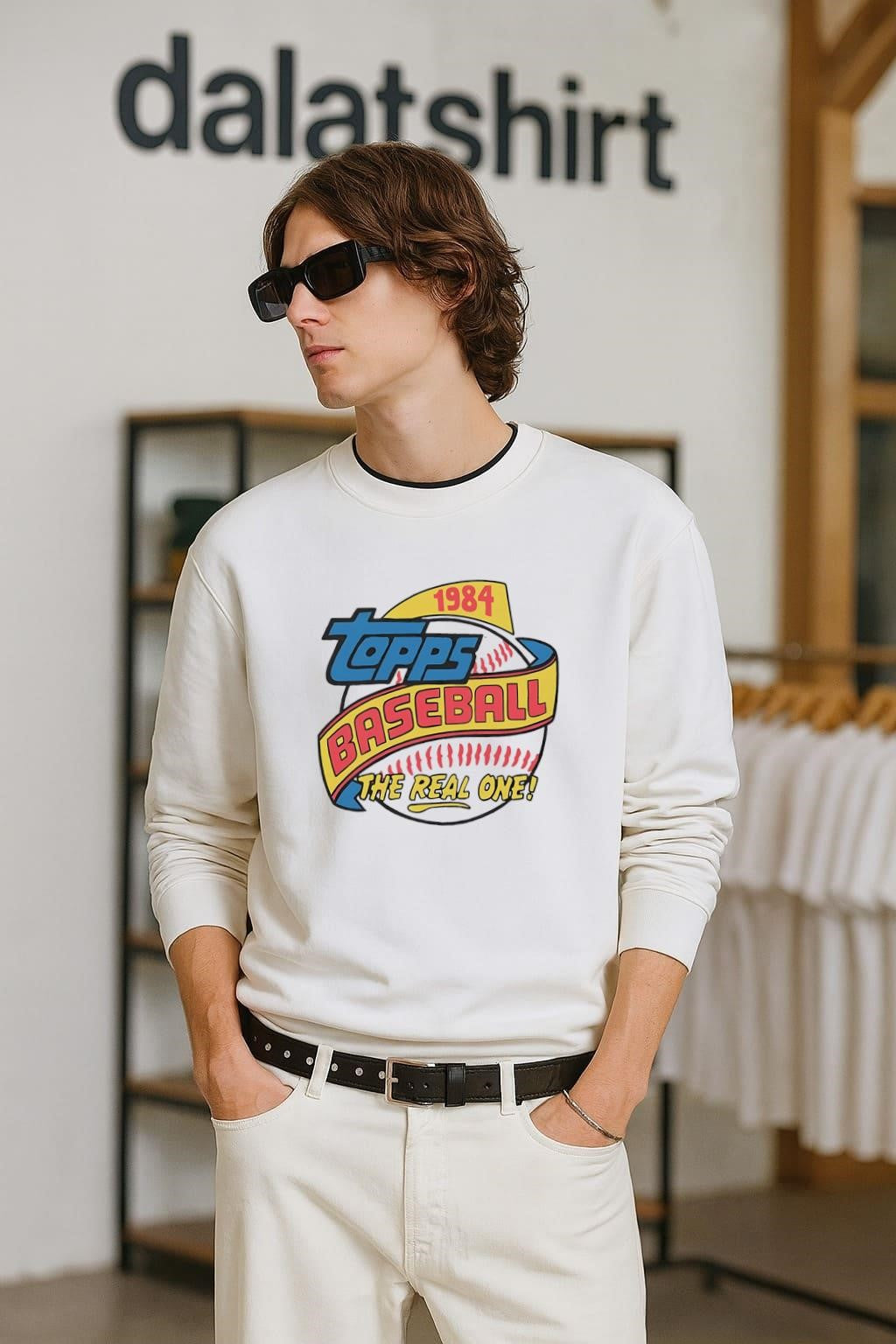 Topps Baseball 1984 the Real One Logo shirt