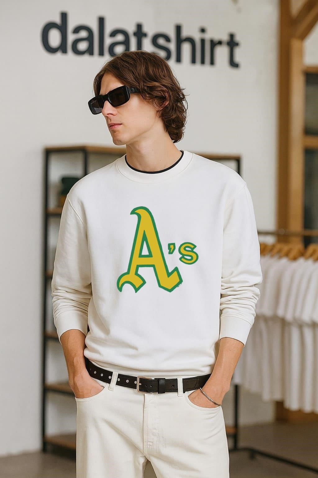 Topps Oakland Athletics A’s Logo Graphic Cotton shirt