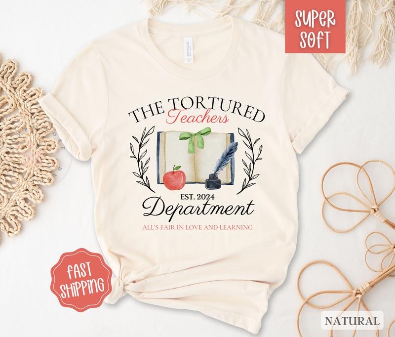 Tortured Teachers Department, Teacher Shirt,  Teacher Appreciation Gift for Teacherstyle{n002}2 Hoodie, Sweatshirt