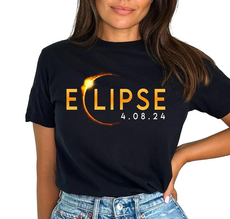 Total Solar Eclipse 2024 Shirt, April 8th 2024 Shirt, Celestial Shirt, Unisex T-Shirt, Gifts For Eclipse Lovers, Short...