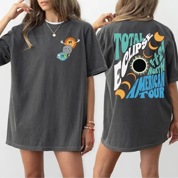 Total Solar Eclipse 2024 Shirt, Double-Sided Shirt, April 8th 2024 Shirt, Eclipse Event 2024 Shirt, Gift for Eclipse...