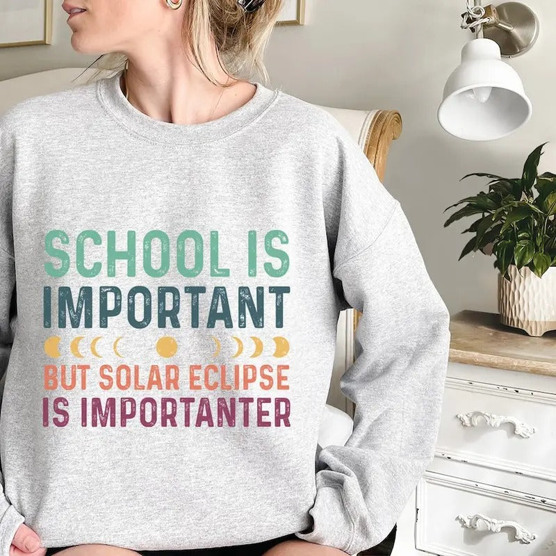Total Solar Eclipse 2024 Sweatshirt and Hoodie, April 8th 2024 Shirt, Eclipse Event 2024 Shirt, Celestial Shirt