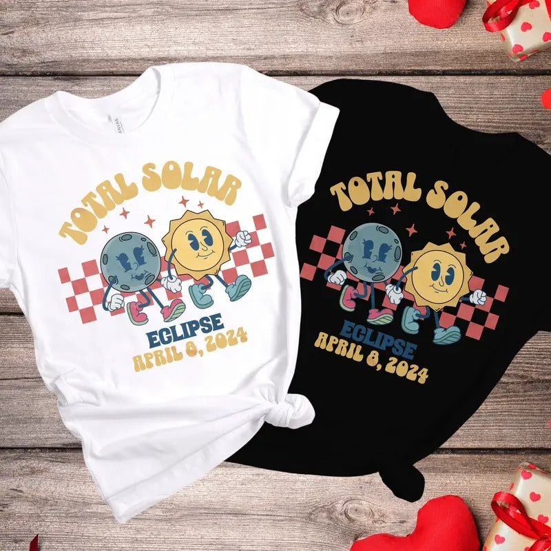 Total Solar Eclipse Funny Shirt April 8 2024, Matching Family Vacation Solar Eclipse Shirts, Solar Eclipse Viewing Party...