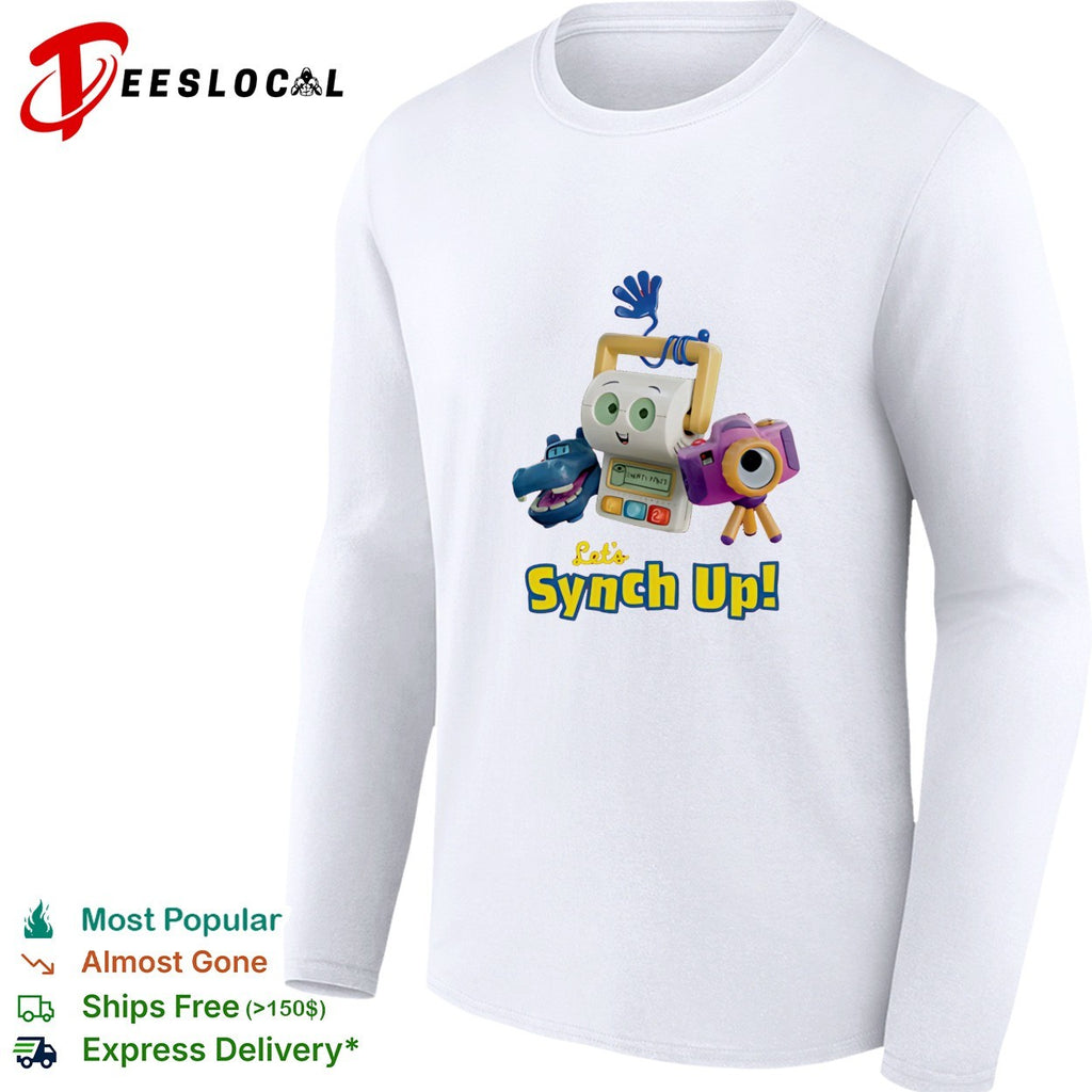 Toy Story 5 let’s synch up toy character shirt