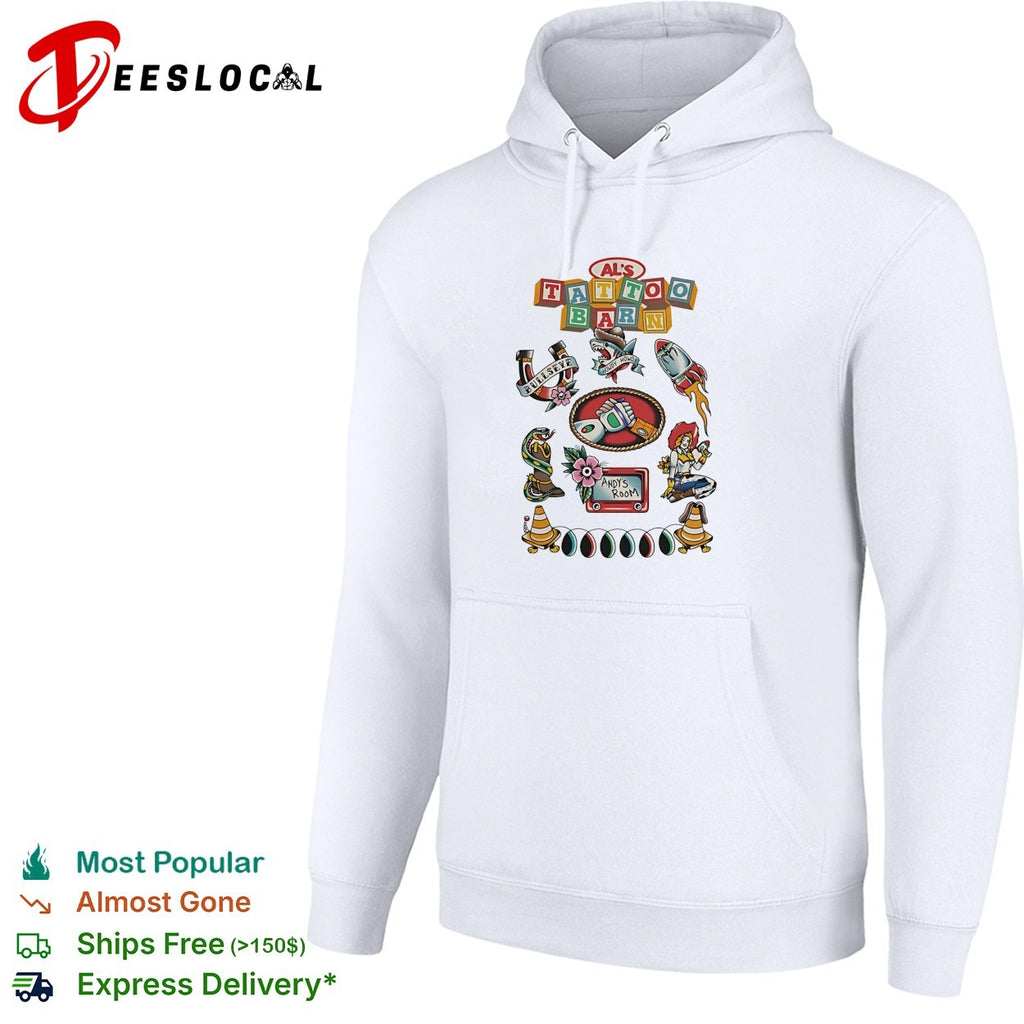 Toy Story Al’s Tattoo Barn Woody Buzz Andy’s Room tattoo art shirt