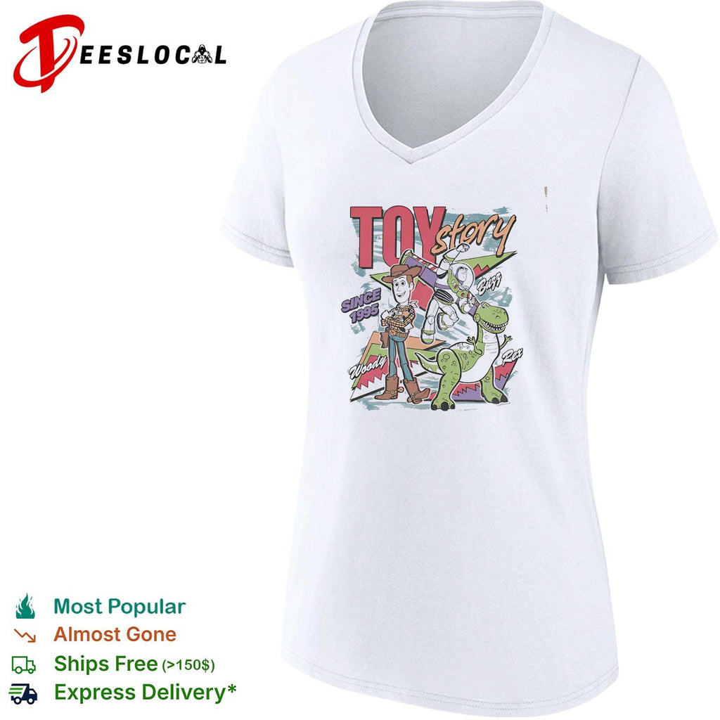 Toy Story since 1995 Woody Buzz and Rex retro shirt