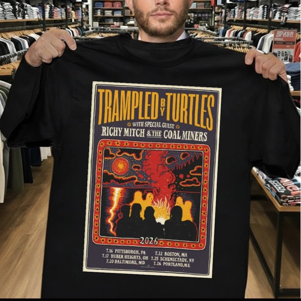 Trampled by Turtles July Tour 2026 Poster Shirt
