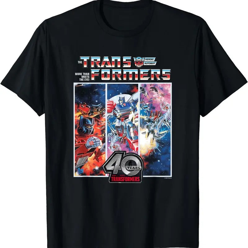 Transformers 40Th Anniversary Autobot Cosmic Battle Panels TShirt Hoodie, Sweatshirt | TeeBloomCo.com