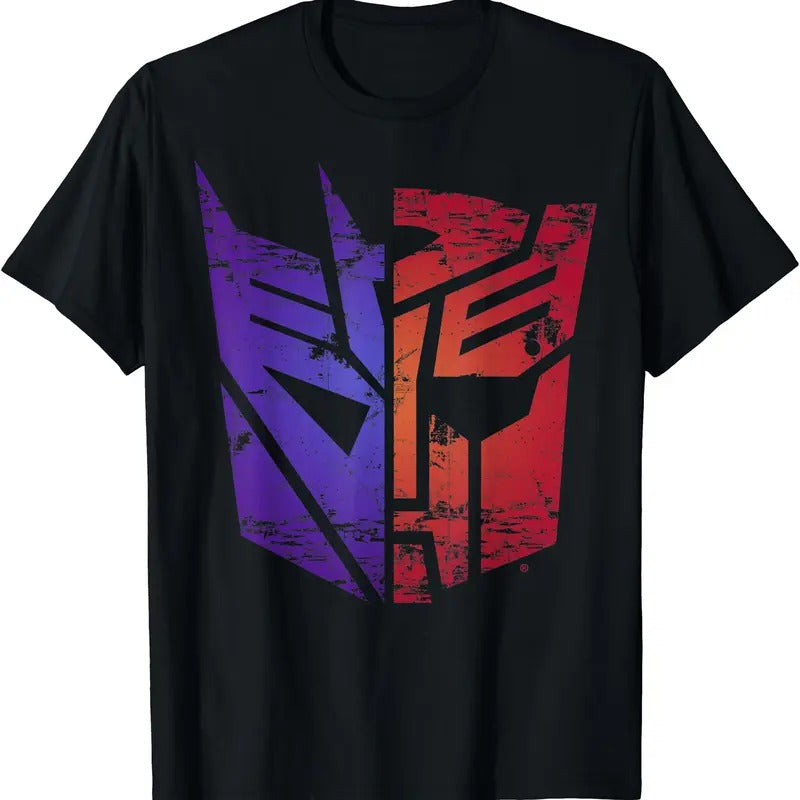 Transformers Decepticon Autobot Split Logo TShirt Hoodie, Sweatshirt | TeeBloomCo.com