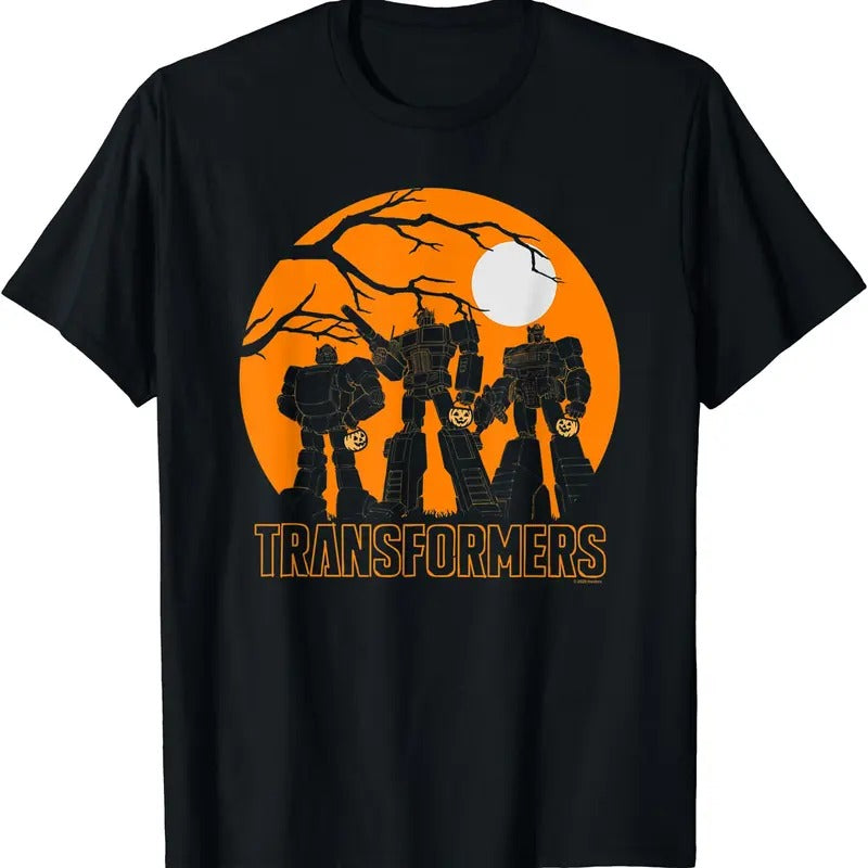 Transformers Halloween Optimus Haunt Silhouettes TShirt Hoodie, Sweatshirt | TeeBloomCo.com