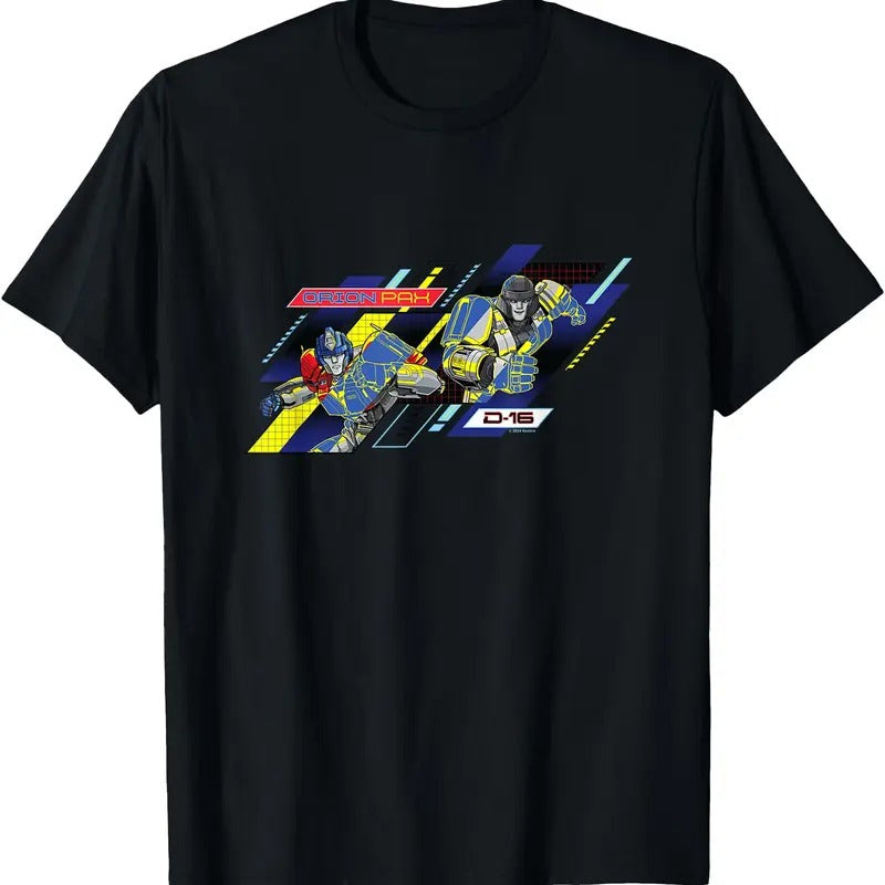Transformers One Orion Pax & D16 Action Panels Retro TShirt Hoodie, Sweatshirt | TeeBloomCo.com