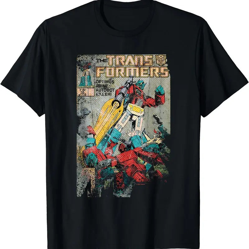 Transformers Vintage Faded Autobot Killer Comic Book T-Shirt Hoodie, Sweatshirt | TeeBloomCo.com