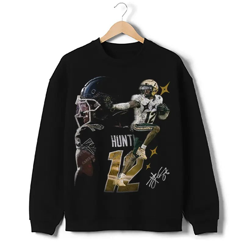 Travis Hunter Graphic Sweatshirt Bih You Thought Football Custom Design Graphic Crewneck Sweatshirt T-Shirts, Hoodie