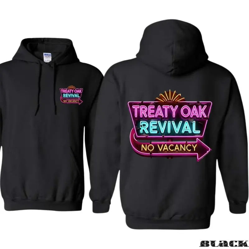 Treaty Oak Revival NO Vacancy Hoodies Sweater Tee, Trending Unisex Shirt, Gift For Music Fan Sweatshirt | TeeBloomCo.com