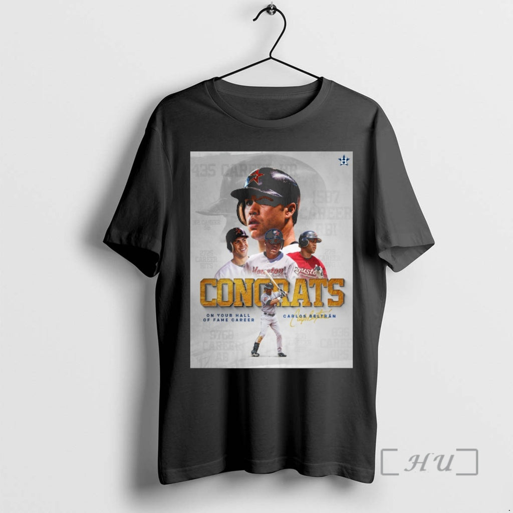 Trending Astros Congrats Carlos Beltran On Your Hall Of Fame Career Signature Premium T Shirts Hoodie, Sweatshirt