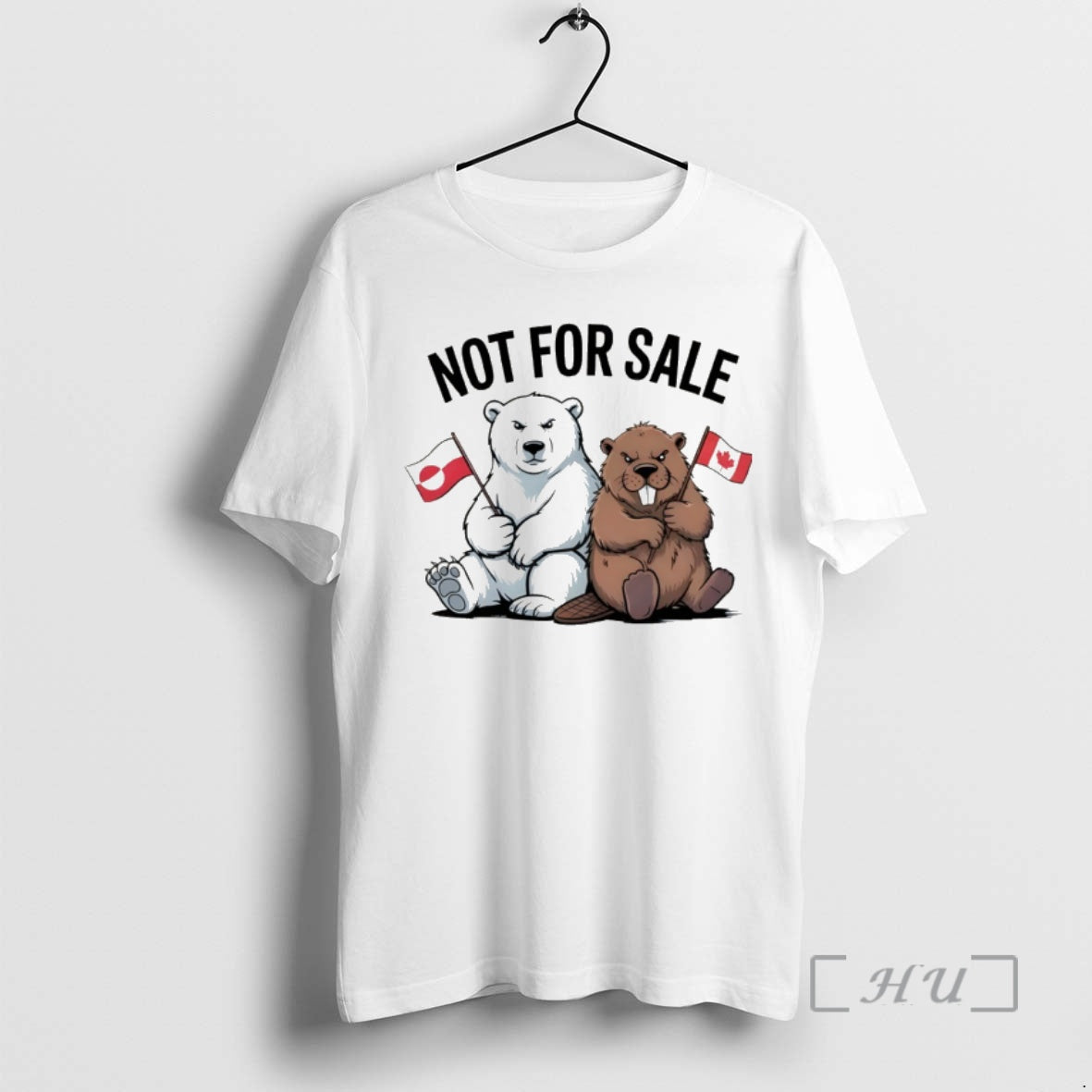 Trending Bear And Beaver Canada And Greenland Is Not For Sale Anti Maga Premium T-Shirts, Hoodie, Sweatshirt | TeeBloomCo.com