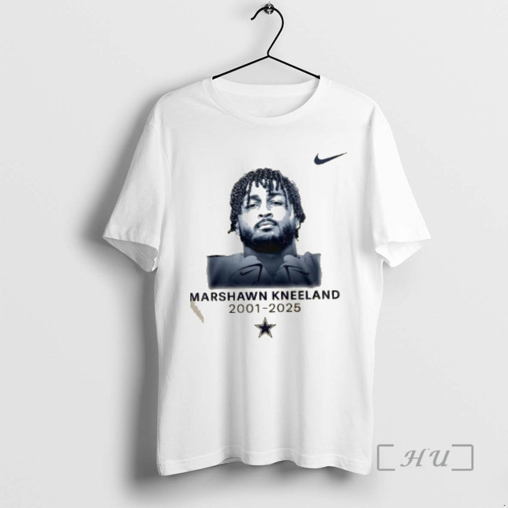 Trending Dallas Cowboys Rest In Peace Marshawn Kneeland 2001 2025 2 Sided Premium T Shirts Hoodie, Sweatshirt