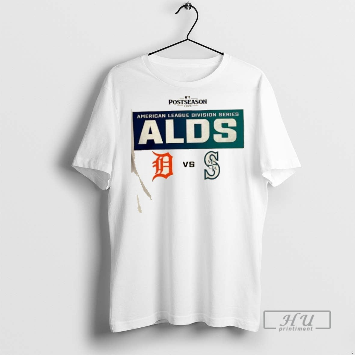 Trending Detroit Tigers Vs Seattle Mariners 2025 Postseason Mlb Alds Matchup Graphic Tee Shirts