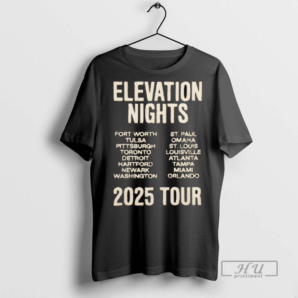 Trending Elevation Nights Tour 2025 Graphic Tee Shirts Sweatshirt Hoodies