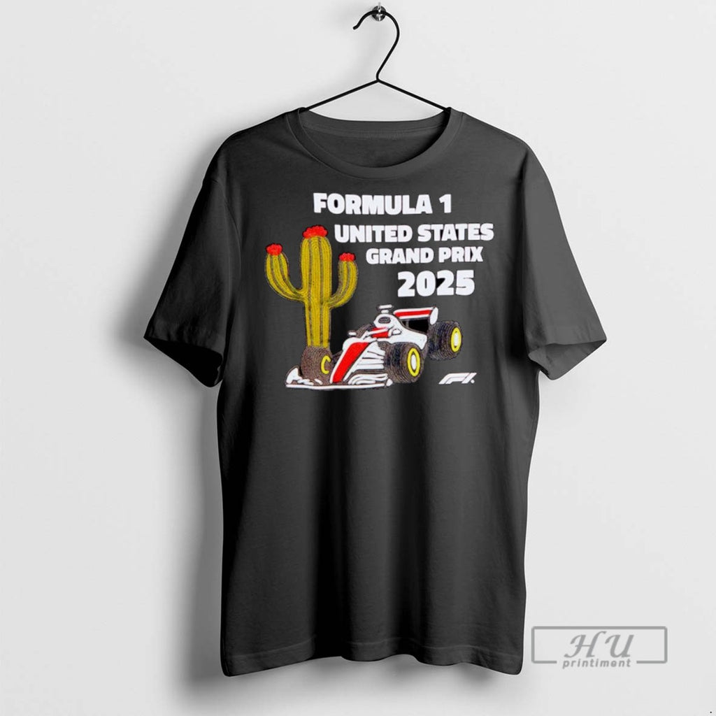 Trending Formula 1 United States Grand Prix 2025 Austin Cactus Ornaments Graphic Tee Shirts