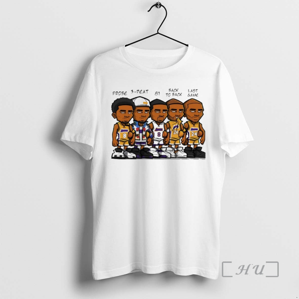 Trending Frobe 3 Peat 81 Back To Back Last Game Nba Player Cartoon Premium T-Shirts, Hoodie, Sweatshirt | TeeBloomCo.com