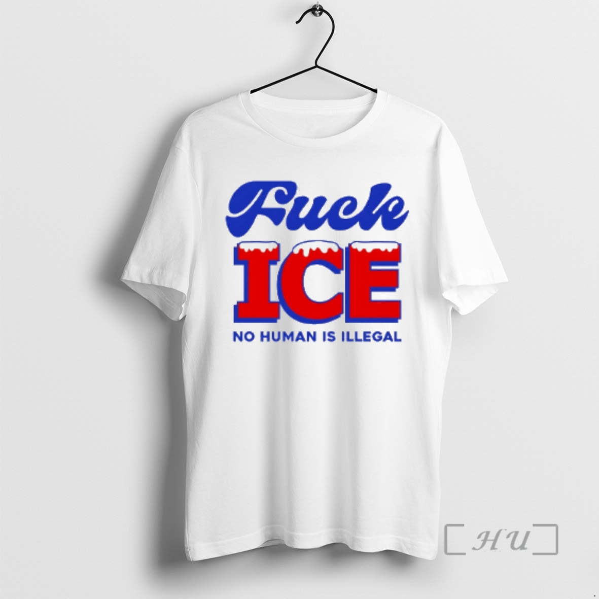 Trending Fuck Ice No Human Is Illegal T-Shirts, Hoodie, Sweatshirt | TeeBloomCo.com