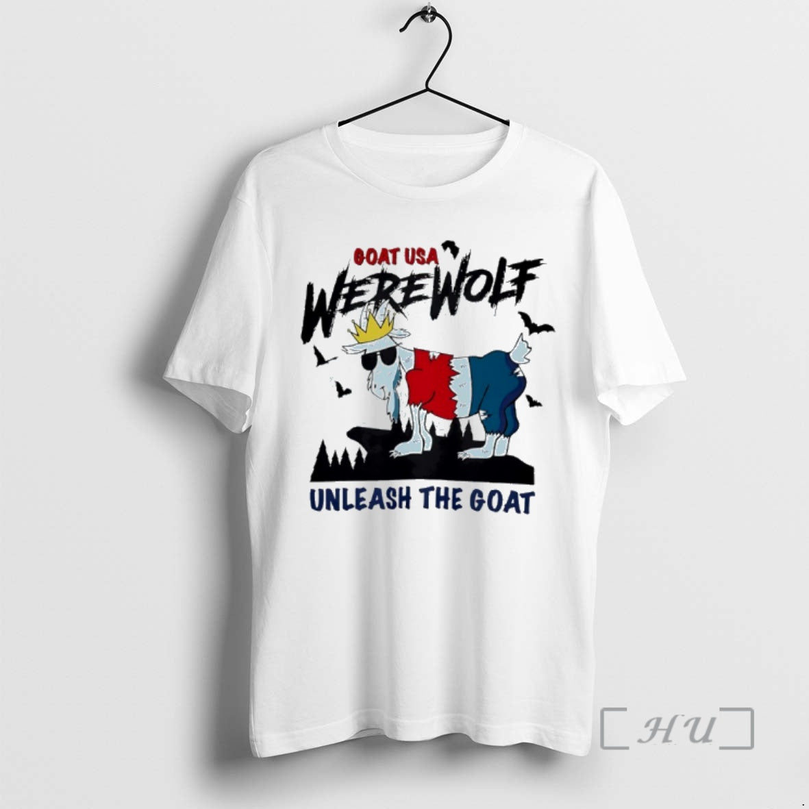 Trending Goat Usa Werewolf Unleash The Goat T-Shirts, Hoodie, Sweatshirt | TeeBloomCo.com