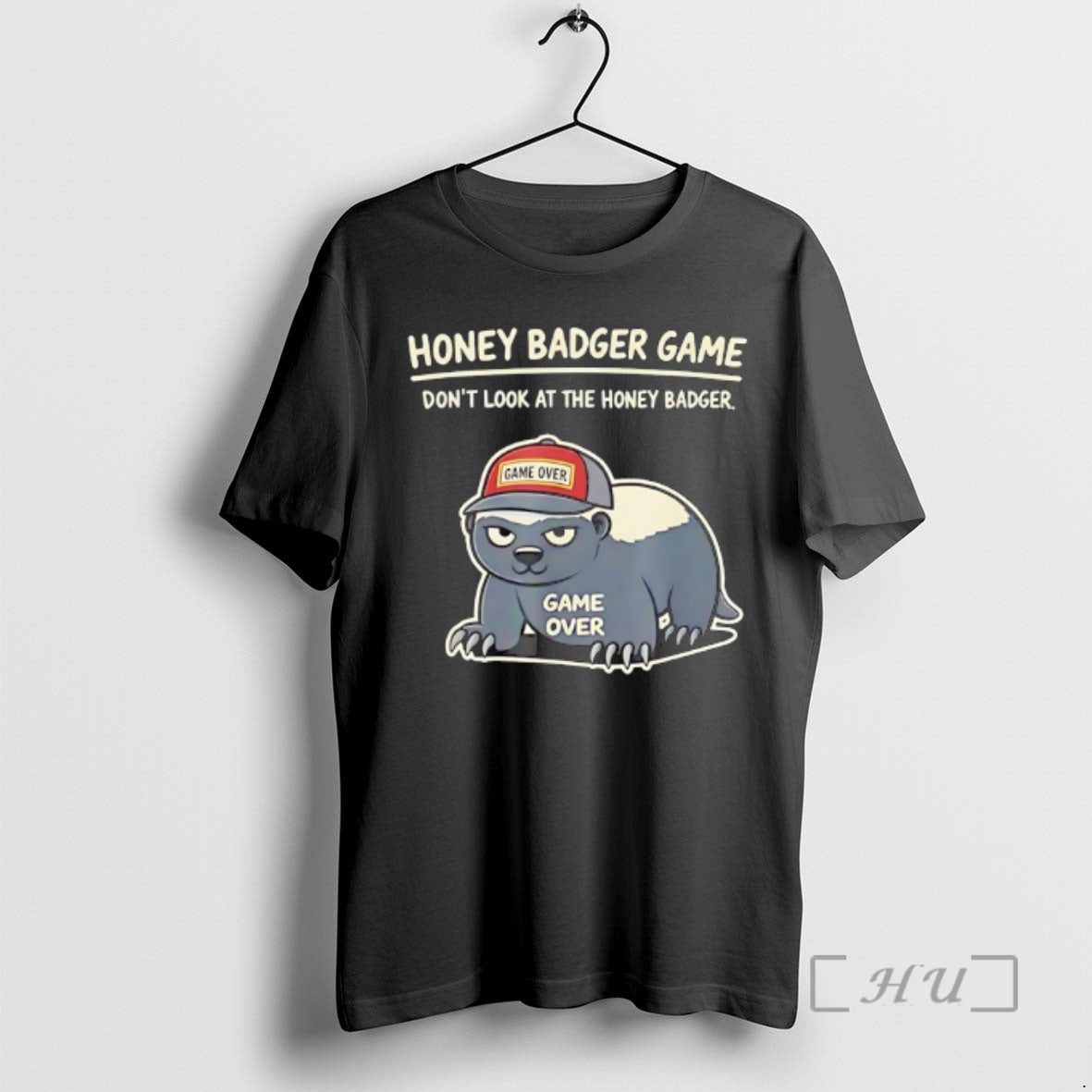 Trending Honey Badger Game Dont Look At The Honey Badger Game Over Premium T Shirts Hoodie, Sweatshirt | TeeBloomCo.com