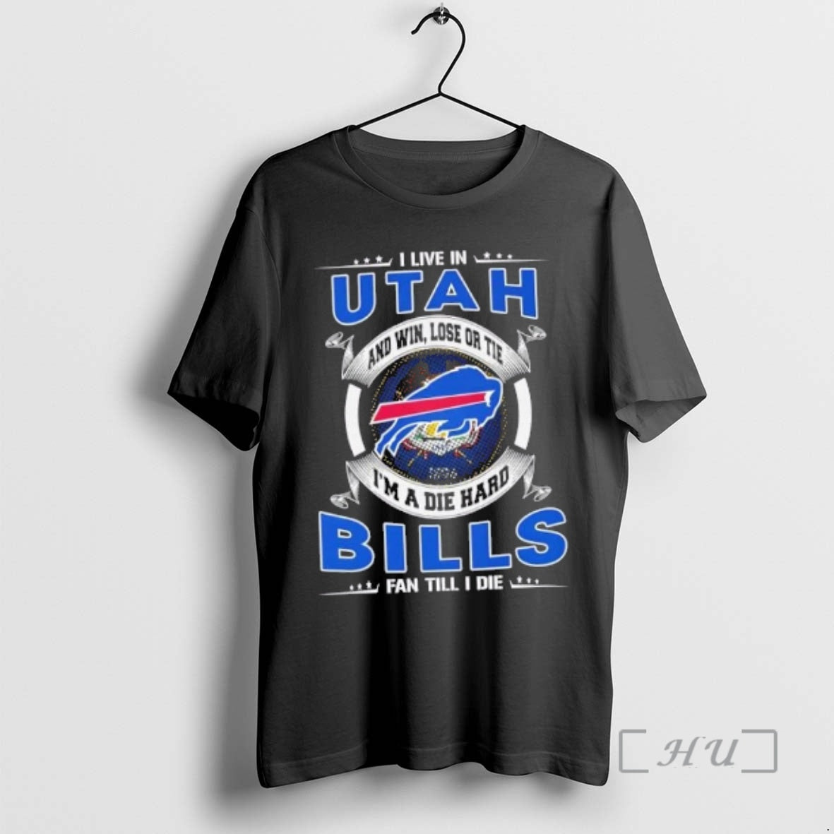 Trending I Live In Utah And Win Lose Or Tie Im A Die Hard Buffalo T-Shirts, Hoodie, Sweatshirt | TeeBloomCo.com