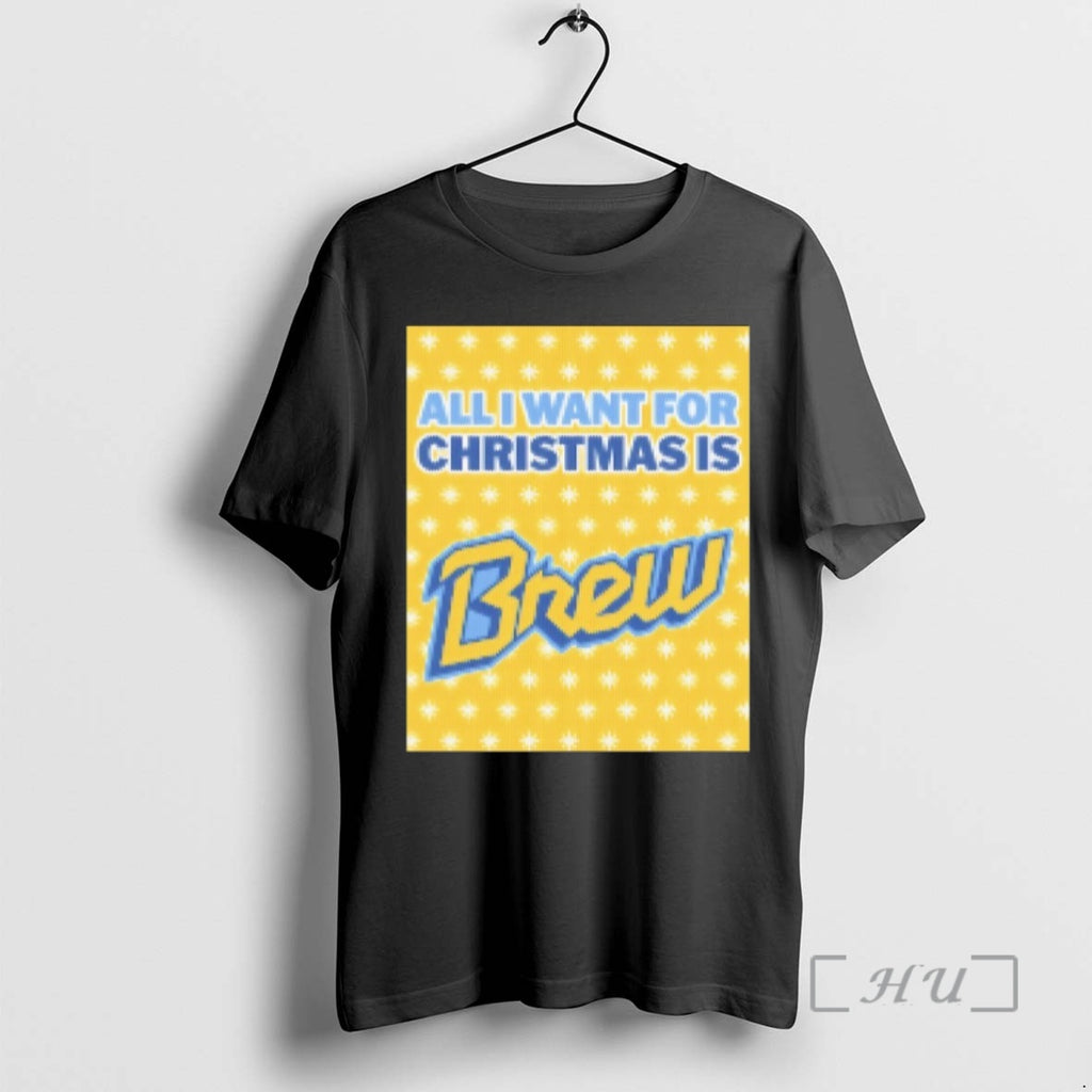 Trending I Want For Christmas Is Brew Baseball Ugly T-Shirts, Hoodie, Sweatshirt | TeeBloomCo.com