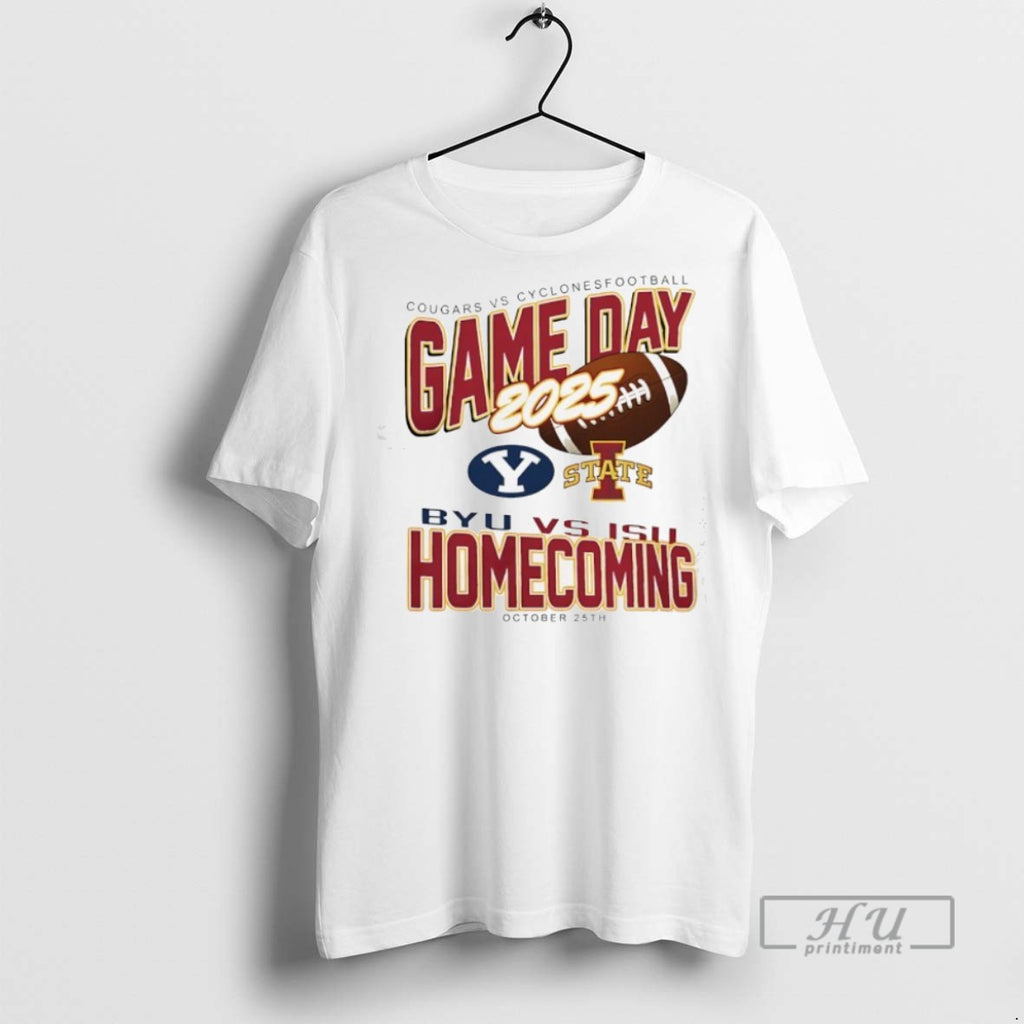 Trending Iowa State Cyclones Vs Byu Cougars Gameday Homecoming Graphic Tee Shirts Sweatshirt Hoodies