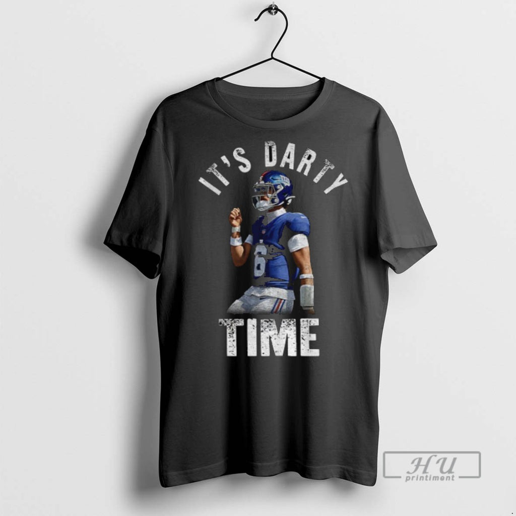 Trending Its Darty Time Jaxson Dart Ny Giants White Boy Of The Year Graphic Tee