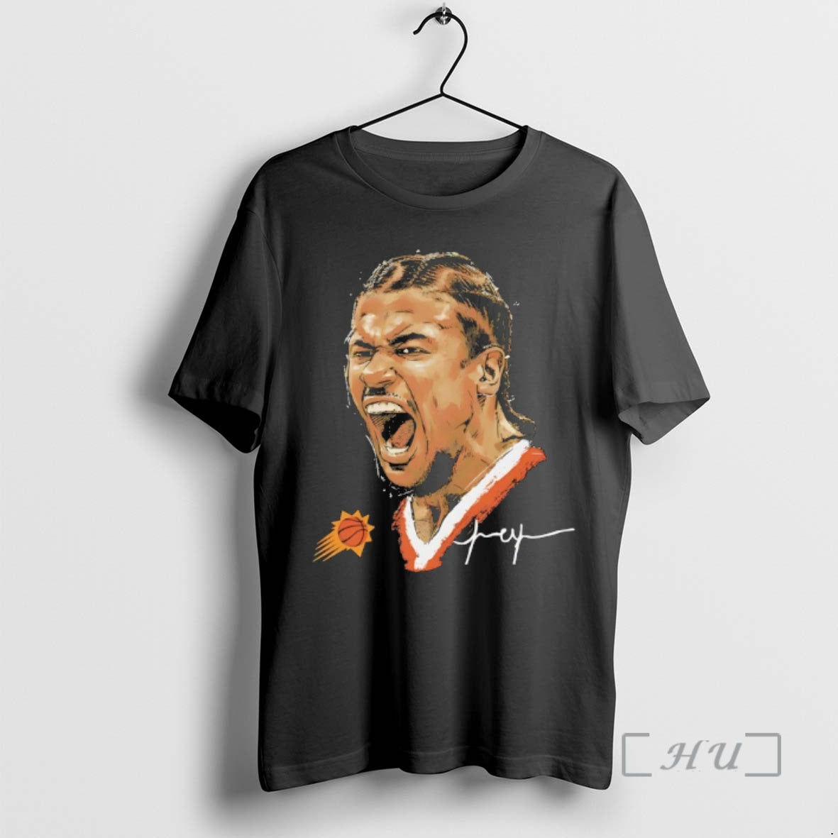 Trending Jalen Green Phoenix Suns Scream Portrait Signature T-Shirts, Hoodie, Sweatshirt | TeeBloomCo.com