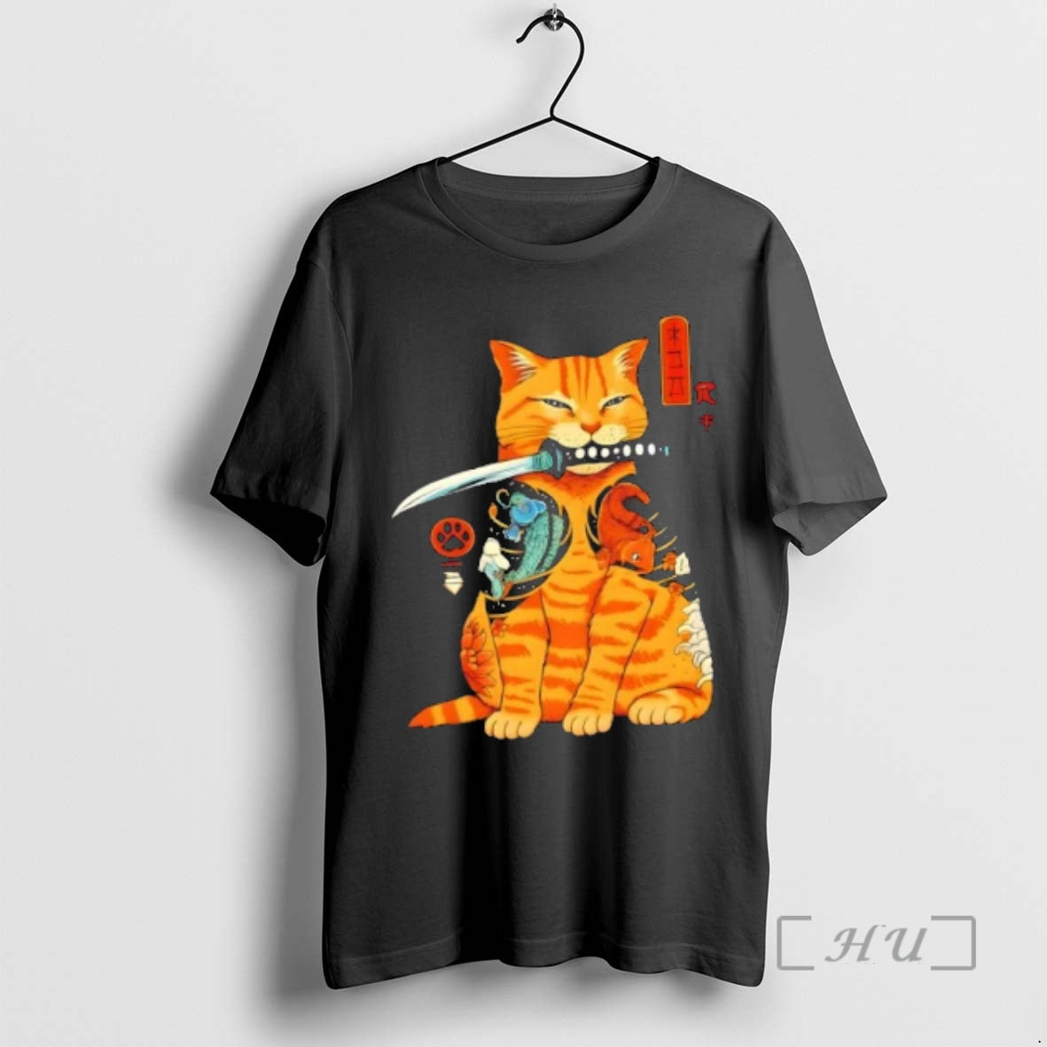 Trending Japanese Samurai Ninja Cat Kawaii Anime T-Shirts, Hoodie, Sweatshirt | TeeBloomCo.com