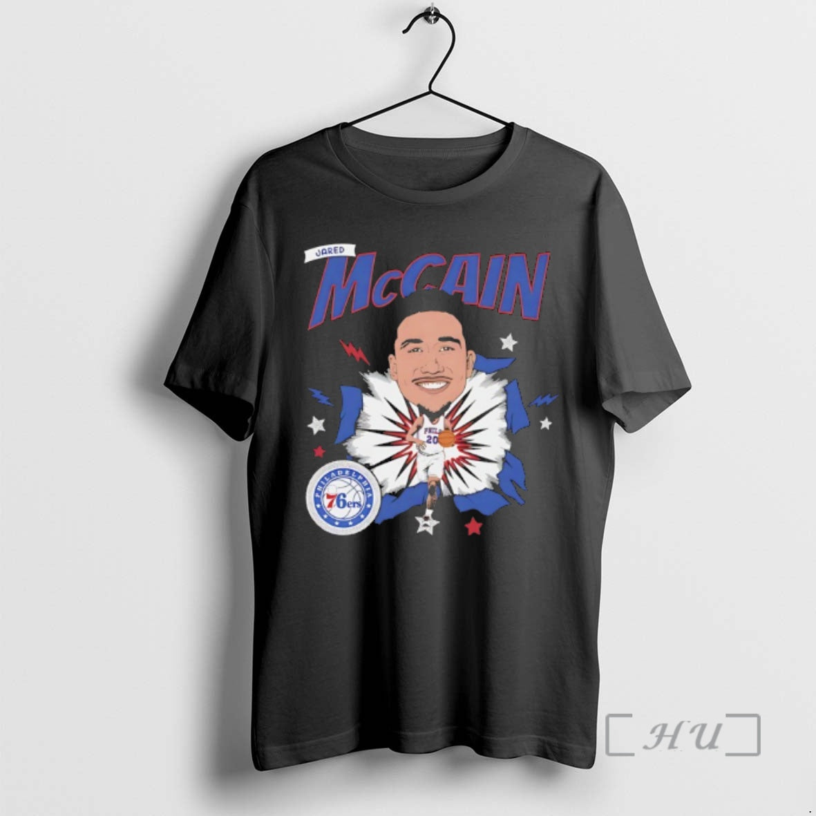 Trending Jared Mccain Philadelphia 76ers Basketball Player Caricature T-Shirts, Hoodie, Sweatshirt | TeeBloomCo.com