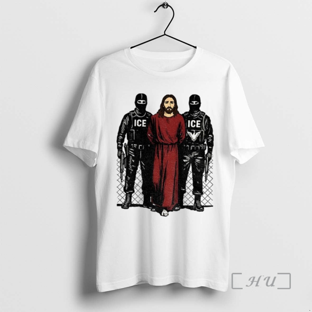 Trending Jesus Arrested By Ice Anti Ice Political Christian Protest T-Shirts, Hoodie, Sweatshirt | TeeBloomCo.com