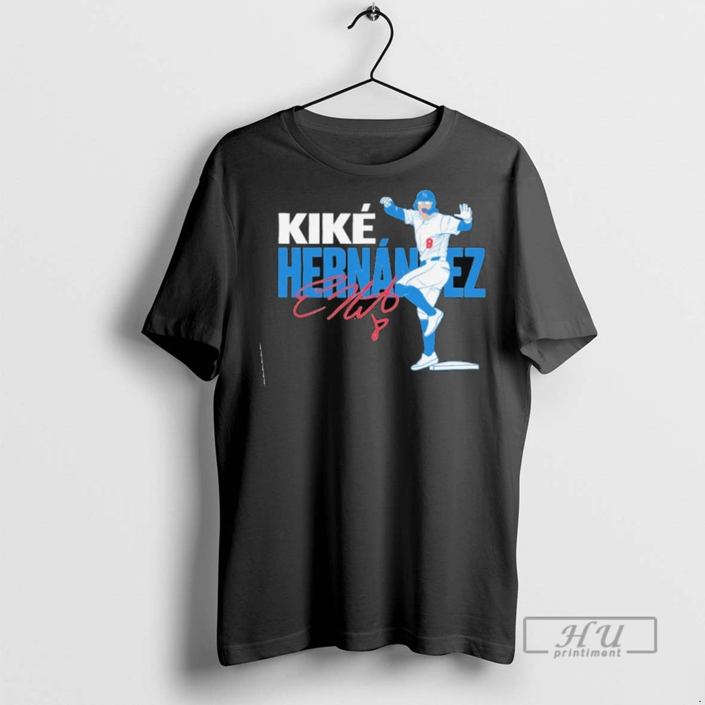 Trending Kike Hernandez Los Angeles Dodgers Baseball Signature Graphic Tee Shirts Sweatshirt Hoodies