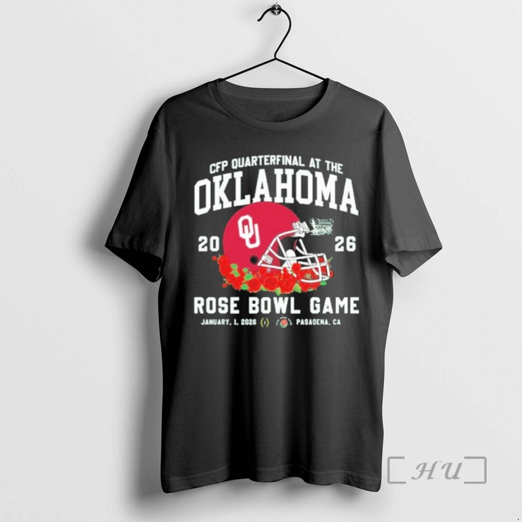 Trending Oklahoma Rose Bowl 2026 Cfp Quarterfinal At The T-Shirts, Hoodie, Sweatshirt | TeeBloomCo.com