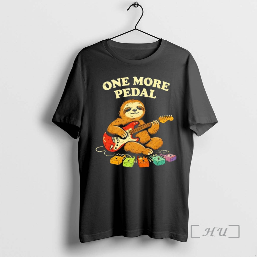 Trending One More Pedal Sloth Playing Guitar T-Shirts, Hoodie, Sweatshirt | TeeBloomCo.com
