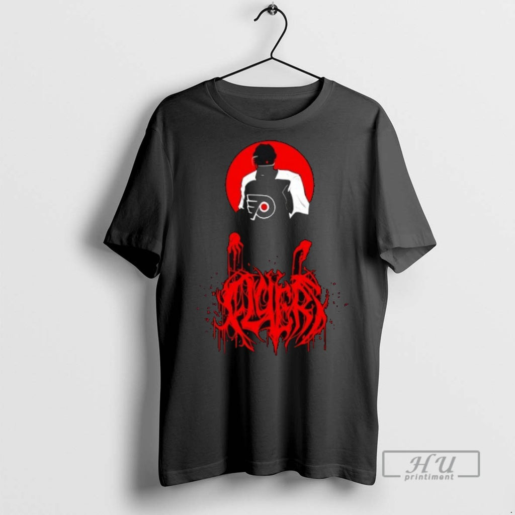 Trending Philadelphia Flyers Hockey Horror Blood Graphic Tee Shirts Sweatshirt Hoodies