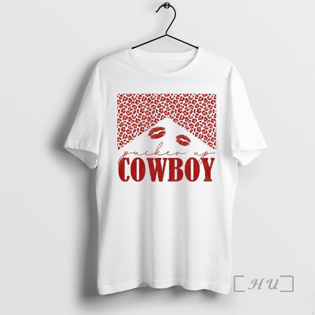 Trending Pucker Up Cowboy Country Valentines Day T-Shirts, Hoodie, Sweatshirt | TeeBloomCo.com