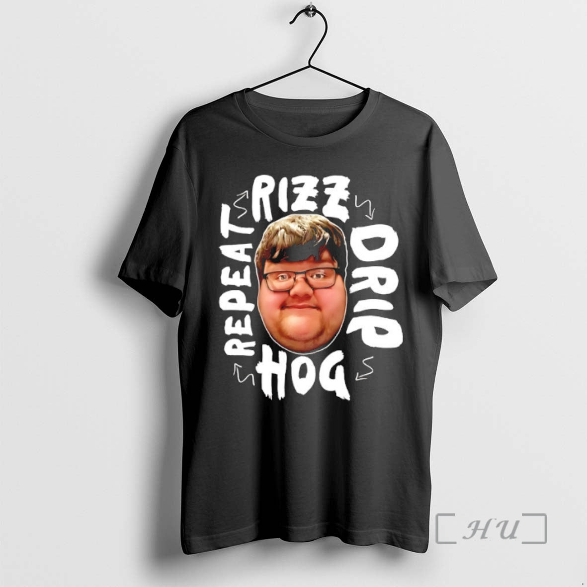 Trending Rizz Drop Hog Repeat Hogdale Big Head T-Shirts, Hoodie, Sweatshirt | TeeBloomCo.com