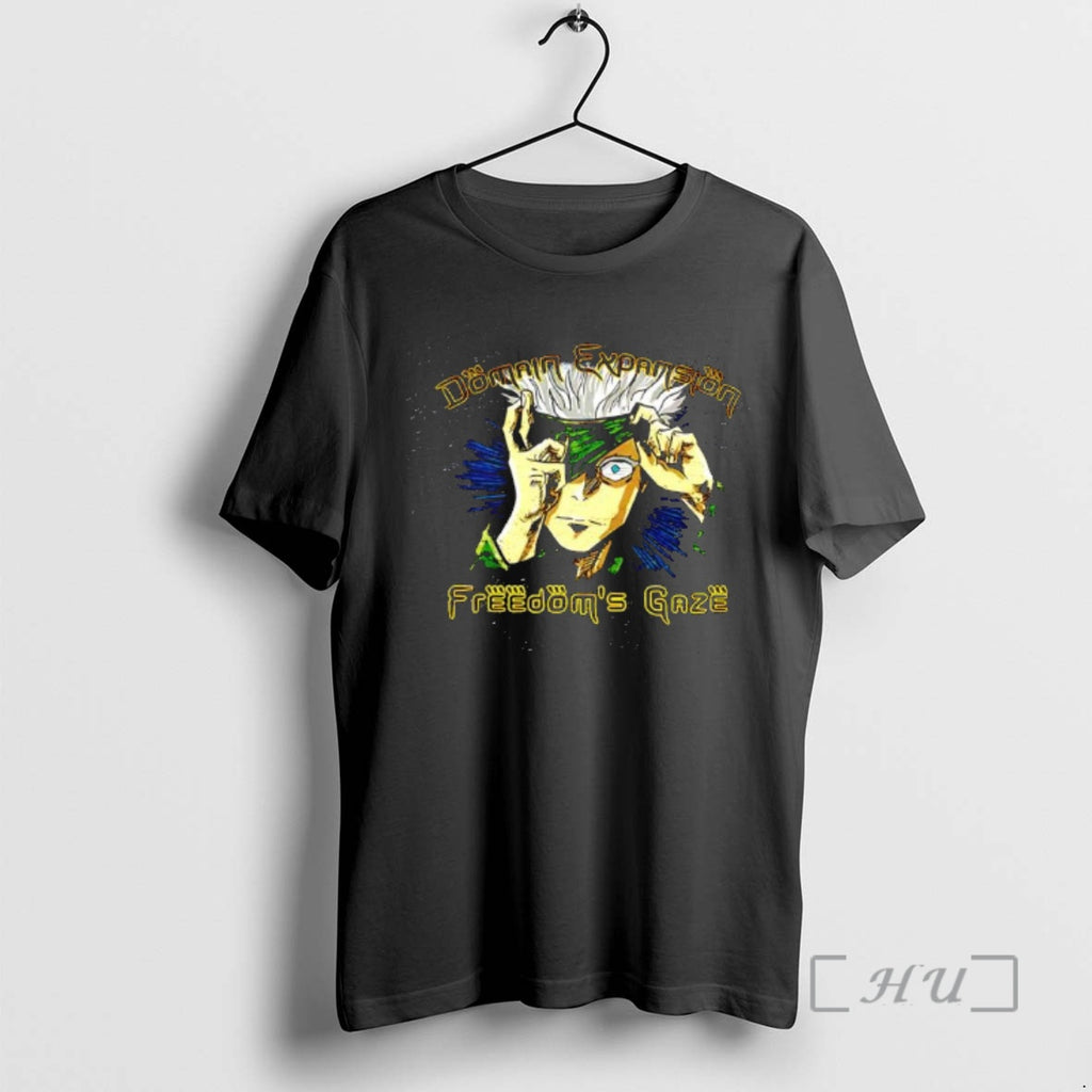 Trending Satoru Gojo Freedoms Gaze T-Shirts, Hoodie, Sweatshirt | TeeBloomCo.com