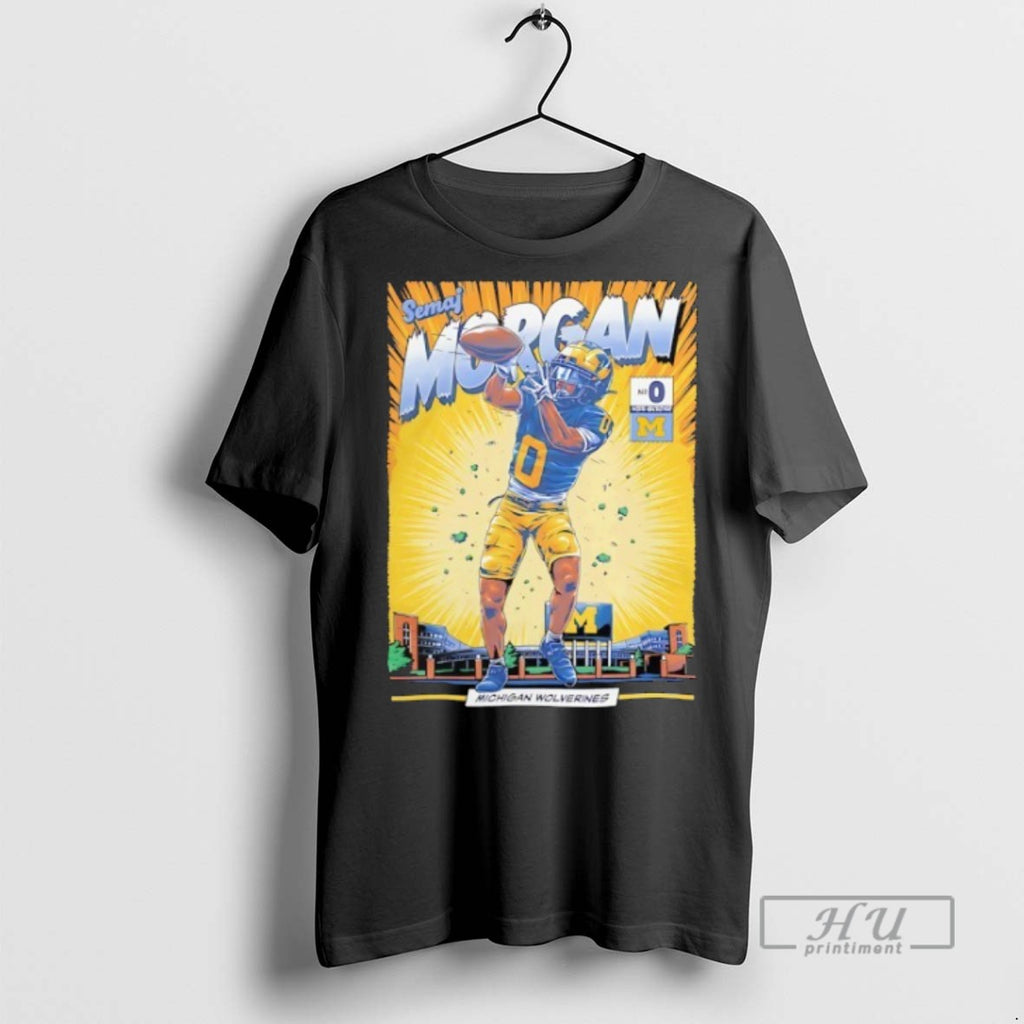 Trending Semaj Morgan Michigan Wolverines Football Ncaa Graphic Tee Shirts Sweatshirt Hoodies