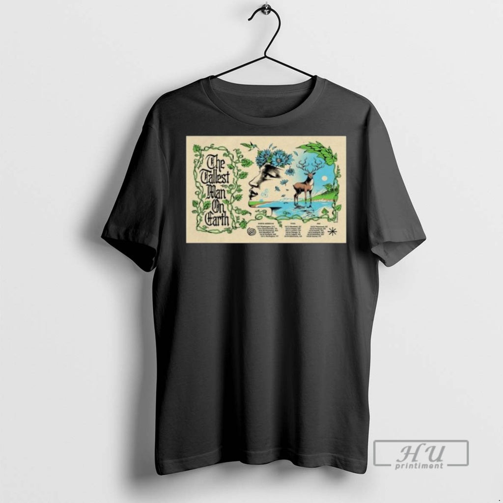 Trending The Tallest Man On Earth Tour 2025 North American Long Sleve Graphic Tee Shirts