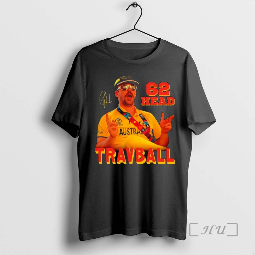 Trending Travis Head Travball 62 Signature T-Shirts, Hoodie, Sweatshirt | TeeBloomCo.com