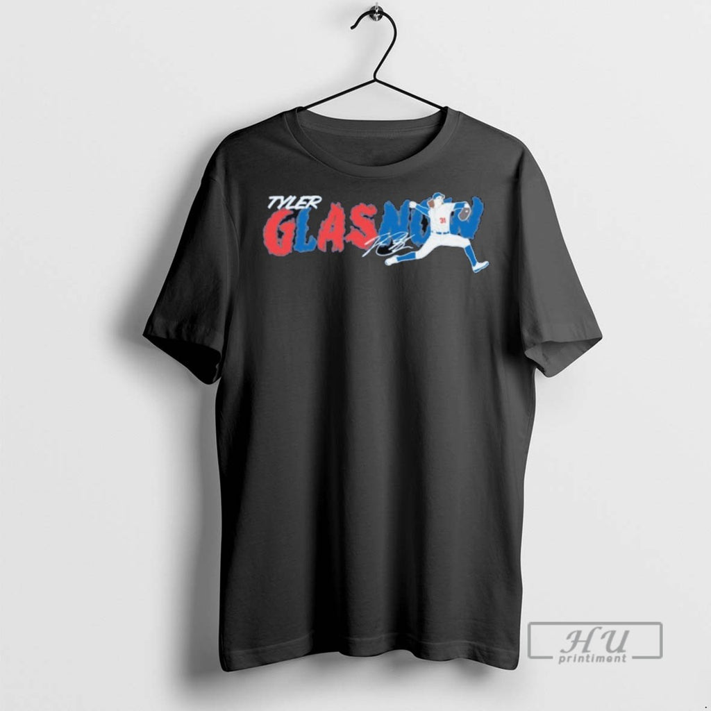 Trending Tyler Glasnow Los Angeles Dodgers Baseball Signature Graphic Tee Shirts Sweatshirt Hoodies