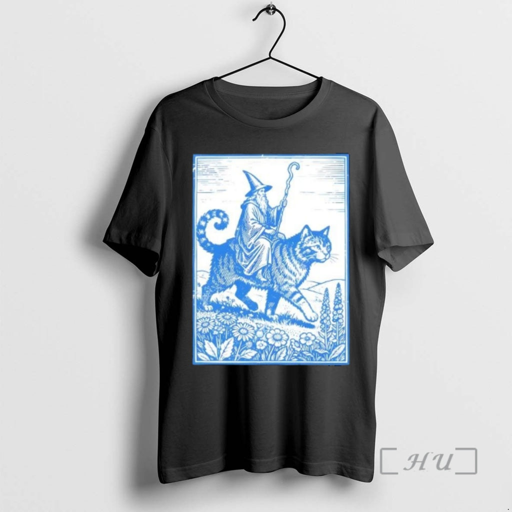 Trending Wizard Cat Rider T-Shirts, Hoodie, Sweatshirt | TeeBloomCo.com