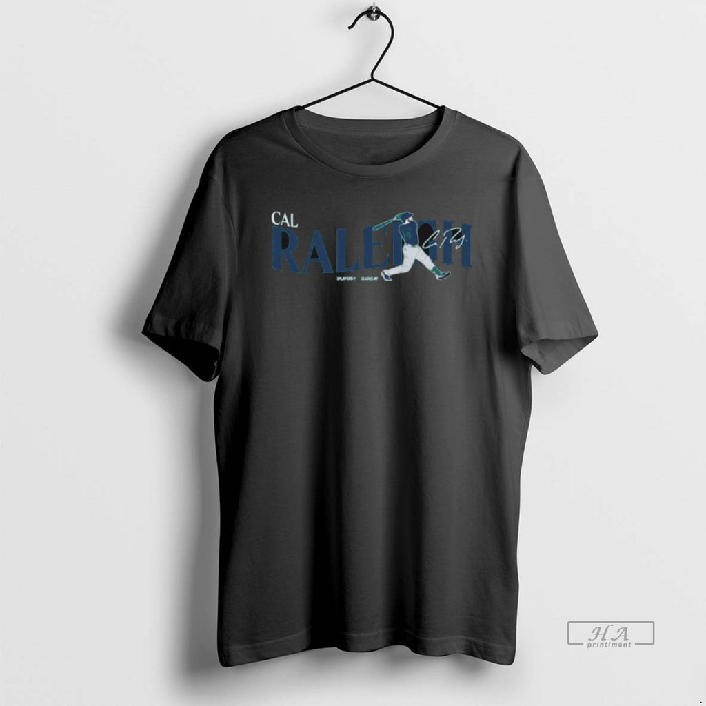 Trendy Cal Raleigh Seattle Mariners Mlb Slash Line Signature Painting