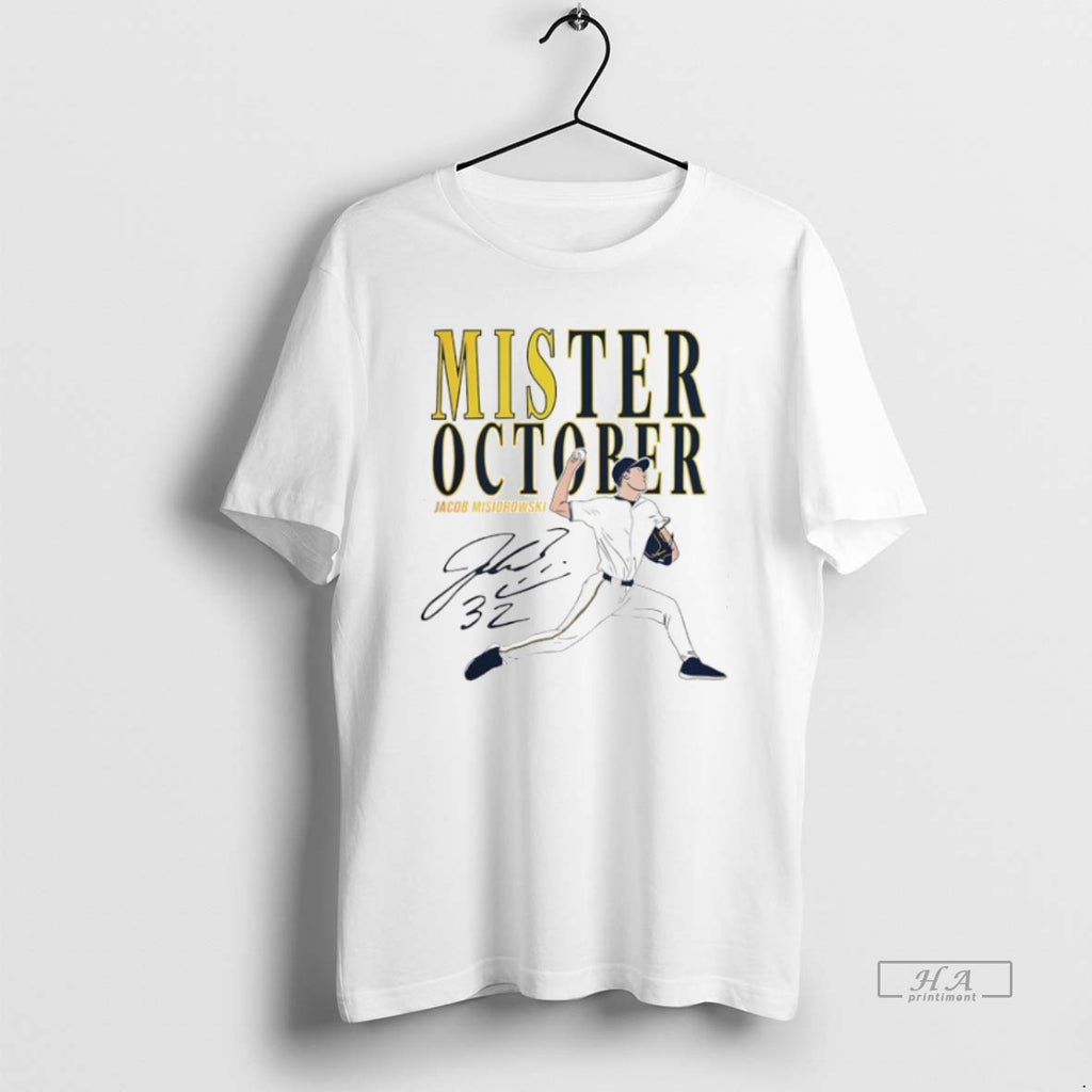 Trendy Jacob Misiorowski Mister October Milwaukee Brewers Baseball Signature